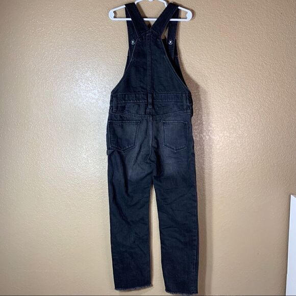 Old Navy girls black wash distressed overalls‎ - Picture 5 of 11